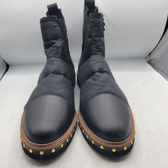 Free People Atlas Puffer Womens 11 Black Chelsea Boots Casual Fashion Party - Picture 2 of 12